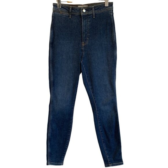 Everlane The Way High Skinny Jean Womens 29 Blue Dark Wash Organic Cotton - Picture 1 of 7